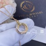 Cartier Trinity Necklace Medium Model White Gold, Yellow Gold, Rose Gold, Ref. B7224817 (2)