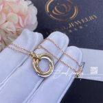 Cartier Trinity Necklace Medium Model White Gold, Yellow Gold, Rose Gold, Ref. B7224817 (4)