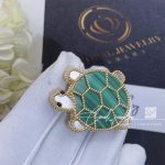 Van Cleef & Arpels Lucky Animals Turtle Clip Yellow Gold, Malachite, Mother Of Pearl, Onyx Vcarp5lk00 (3)