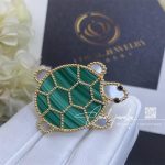 Van Cleef & Arpels Lucky Animals Turtle Clip Yellow Gold, Malachite, Mother Of Pearl, Onyx Vcarp5lk00 (8)