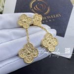 Van Cleef & Arpels Magic Alhambra Earrings, 2 Motifs Yellow Gold (3)