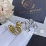 Van Cleef & Arpels Two Butterfly Between The Finger Ring White Gold, Diamond, Sapphire Vcara13600 (2)