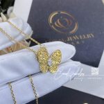 Van Cleef & Arpels Two Butterfly Pendant Yellow Gold, Diamond, Sapphire Vcaro3m300 (3)