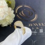 David Yurman Chevron Pinky Ring In 18k Yellow Gold With Pavé Diamonds (3)