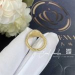 David Yurman Chevron Pinky Ring In 18k Yellow Gold With Pavé Diamonds (6)