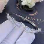 Garrard Fanfare Diamond And Mother Of Pearl Bangle In 18ct White Gold (17)