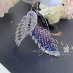 Garrard Wings Embrace Bird Of Paradise Slider Pendant In 18ct White Gold With Diamonds And Sapphires (9)