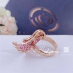 Garrard Wings Embrace Pink Sapphire And Diamond Ring In 18ct Rose Gold (4)