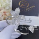 Pasquale Bruni Giardini Segreti Bracelet In 18k White Gold With Diamonds, Small Flower (5)