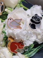 Van Cleef & Arpels Lucky Animals Squirrel Clip Rose Gold, Carnelian, Onyx, Tiger Eye Vcarp2at00 (11)