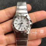 Replica Omega Constellation Ladies 123.10.27.60.55.001 3s Factory Silver Dial (1)