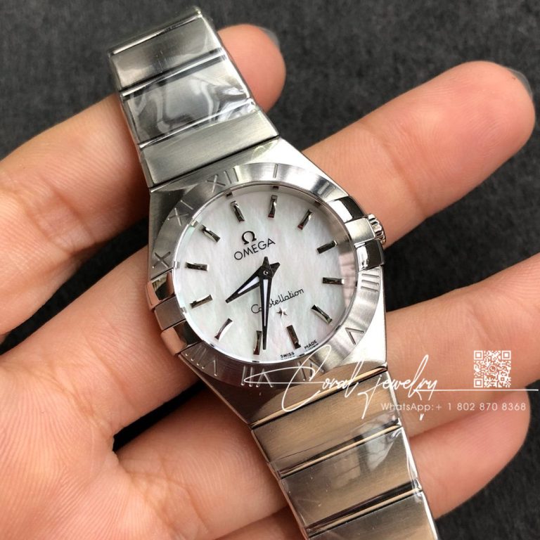 Replica Omega Constellation Ladies 123.10.27.60.55.001 3s Factory Silver Dial (2)