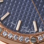 Replica Audemars Piguet Royal Oak Lady 33mm 8f Rg & Diamond Blue Dial Swiss Quartz (5)