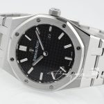 Replica Audemars Piguet Royal Oak Lady 33mm 8f Ss Black Dial Swiss Quartz (7)