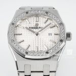 Replica Audemars Piguet Royal Oak Lady 33mm 8f Ss & Diamond White Dial Swiss Quartz (3)