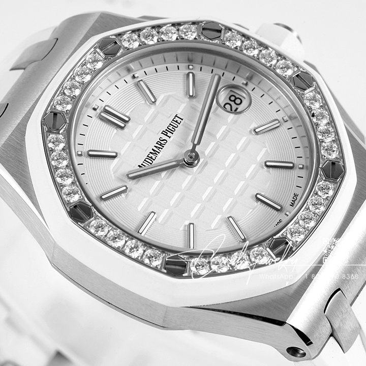 Replica Audemars Piguet Royal Oak Offshore Ladies 67540sk Apf Ss White Dial Swiss Quartz (2)