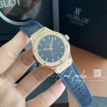 Replica Gsf Hublot Classic Fusion Stainless Steel 33mm Blue Dial Swiss Quartz Movement Watch (1)