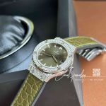 Replica Gsf Hublot Classic Fusion Stainless Steel 33mm Greener Dial Swiss Quartz Movement Watch (5)