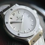 Replica Gsf Hublot Classic Fusion Stainless Steel 33mm White Dial Swiss Quartz Movement Watch (2)