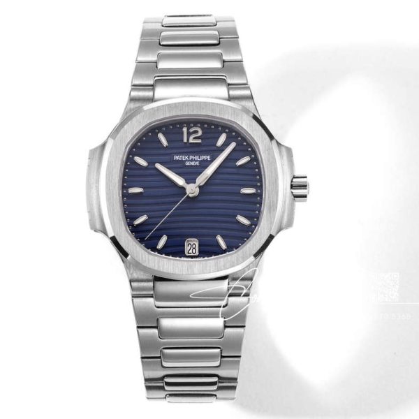 Replica Patek Philippe Nautilus Nautilus 7118 Lady 3kf Ss Blue Dial Swiss 324 Sc (1)