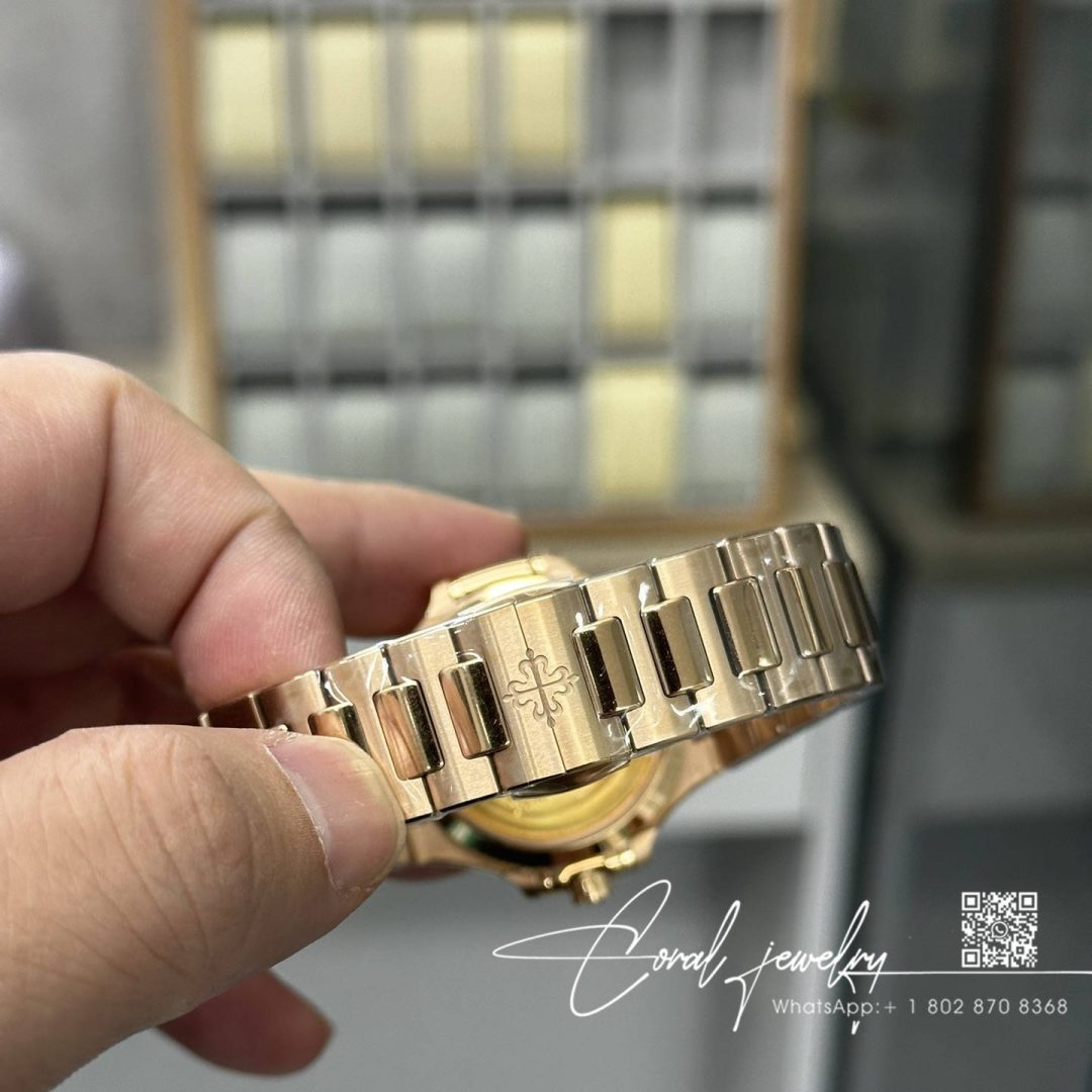 Replica Patek Philippe Nautilus Nautilus 7118 Lady 3kf Yg Yellow Dial Diamond Bezel Swiss 324 Sc (6)