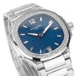 Replica Patek Philippe Nautilus 7118 Lady 3kf Ss Blue Dial Diamond Bezel Swiss 324 Sc (5)