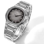 Replica Patek Philippe Nautilus 7118 Lady 3kf Ss Gray Dial Swiss 324 Sc (4)