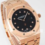 Replica Audemars Piguet Royal Oak 15202 39mm Black Dial In Rose Gold Swiss 2121 (2)