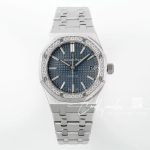 Replica Audemars Piguet Royal Oak 15451 37mm Apsf St & Diamond Blue Dial Swiss 3120 (1)