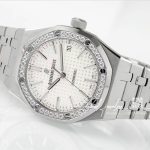 Replica Audemars Piguet Royal Oak 15451 37mm Apsf St & Diamond White Dial Swiss 3120 (3)