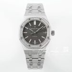 Replica Audemars Piguet Royal Oak 37mm Apsf Ss & Diamond Gray Dial Swiss 3120 (1)