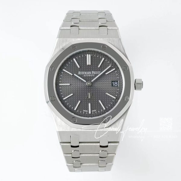 Replica Audemars Piguet Royal Oak 39mm 15202 Zf Ss Grizzly Dial Swiss 2121 (1)