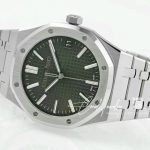 Replica Audemars Piguet Royal Oak Extra Thin 39mm 15202 Zf Ss Greener Dial Swiss 2121 (5)