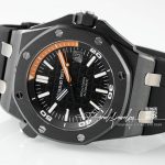 Replica Audemars Piguet Royal Oak Offshore Diver 15707 Zf Black Ceramic Black & Orange Dial Swiss 3120 (8)