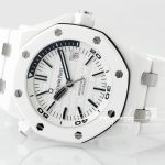 Replica Audemars Piguet Royal Oak Offshore Diver 15707 Zf White Ceramic White Dial Swiss 3120 (5)