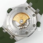 Replica Audemars Piguet Royal Oak Offshore Diver 15710 Apsf Ss Green Dial Swiss 3120 (8)