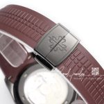 Replica Patek Philippe Aquanaut 5167 Zf Pvd Black Dial Brown Strap Swiss 324 Sc (9)