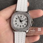 Replica Patek Philippe Aquanaut Luce Ladies 5067a 024 Ppf Ss & Diamonds White Dial Swiss E23 250sc (1)