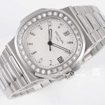 Replica Patek Philippe Nautilus 5711 Ppf V4 Ss & Diamond White Dial Swiss 324sc (5)