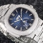 Replica Patek Philippe Nautilus Anual Calendar 5726 R8f Ss & Diamonds Blue Dial Swiss 324s (4)