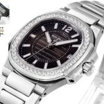 Replica Patek Philippe Nautilus Ladies 70101g 001 Grf Ss & Diamonds Black Dial Swiss Quartz E23 250 S C (2)