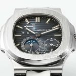 Replica Patek Philippe Nautilus Moonphase 5712 Ppf Factory V2 Blue Dial Black Leather Strap Swiss 240 Ps (3)