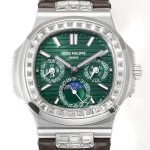 Replica Patek Philippe Nautilus Perpetual Calendar 5740 Ppf Green Dial Diamond Bezel Swiss 240 Ps (3)