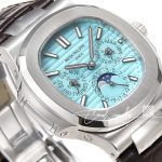 Replica Patek Philippe Nautilus Perpetual Calendar 5740 Ppf Ss Azure Dial Swiss 240 Ps (5)