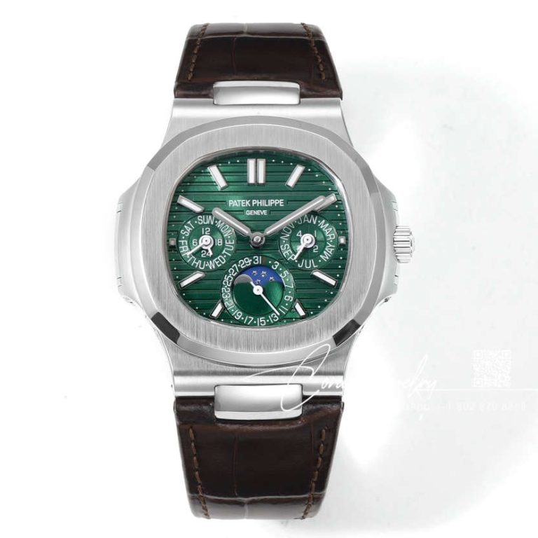 Replica Patek Philippe Nautilus Perpetual Calendar 5740 Ppf Ss Green Dial Swiss 240 Ps (1)