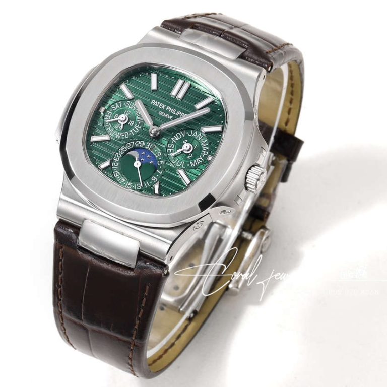 Replica Patek Philippe Nautilus Perpetual Calendar 5740 Ppf Ss Green Dial Swiss 240 Ps (2)