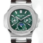 Replica Patek Philippe Nautilus Perpetual Calendar 5740 Ppf Ss Green Dial Swiss 240 Ps (3)