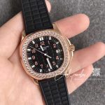 Replica Patek Philippe Quanaut Luce Ladies 5067a Ppf Rg & Diamonds Black Dial Swiss E23 250sc (3)