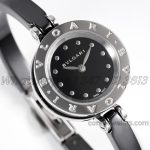 Replica Bvlgari B.zero Bvf Black Dial In Steel On Black Ceramic Bracelet (3)