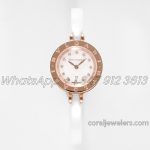 Replica Bvlgari B.zero Bvf Mop Dial In Rose Gold On White Ceramic Bracelet (1)